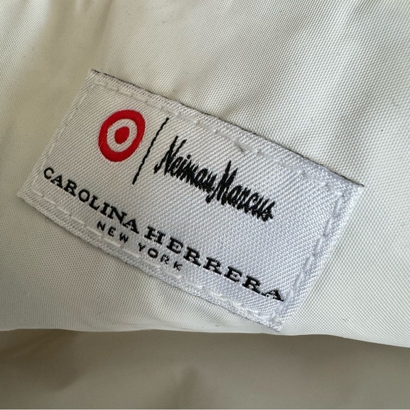 Carolina Herrera Two Pouch Set - Colorful Graphic Prints Nylon Washable Interior - Picture 3 of 7